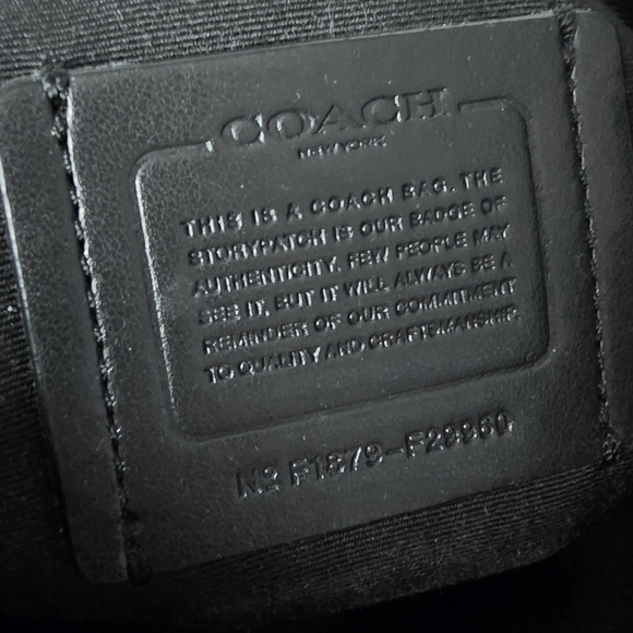 Coach File Crossbody Black Signature Jacquard Crossbody Shoulder Bag w Hangtag - Picture 7 of 12